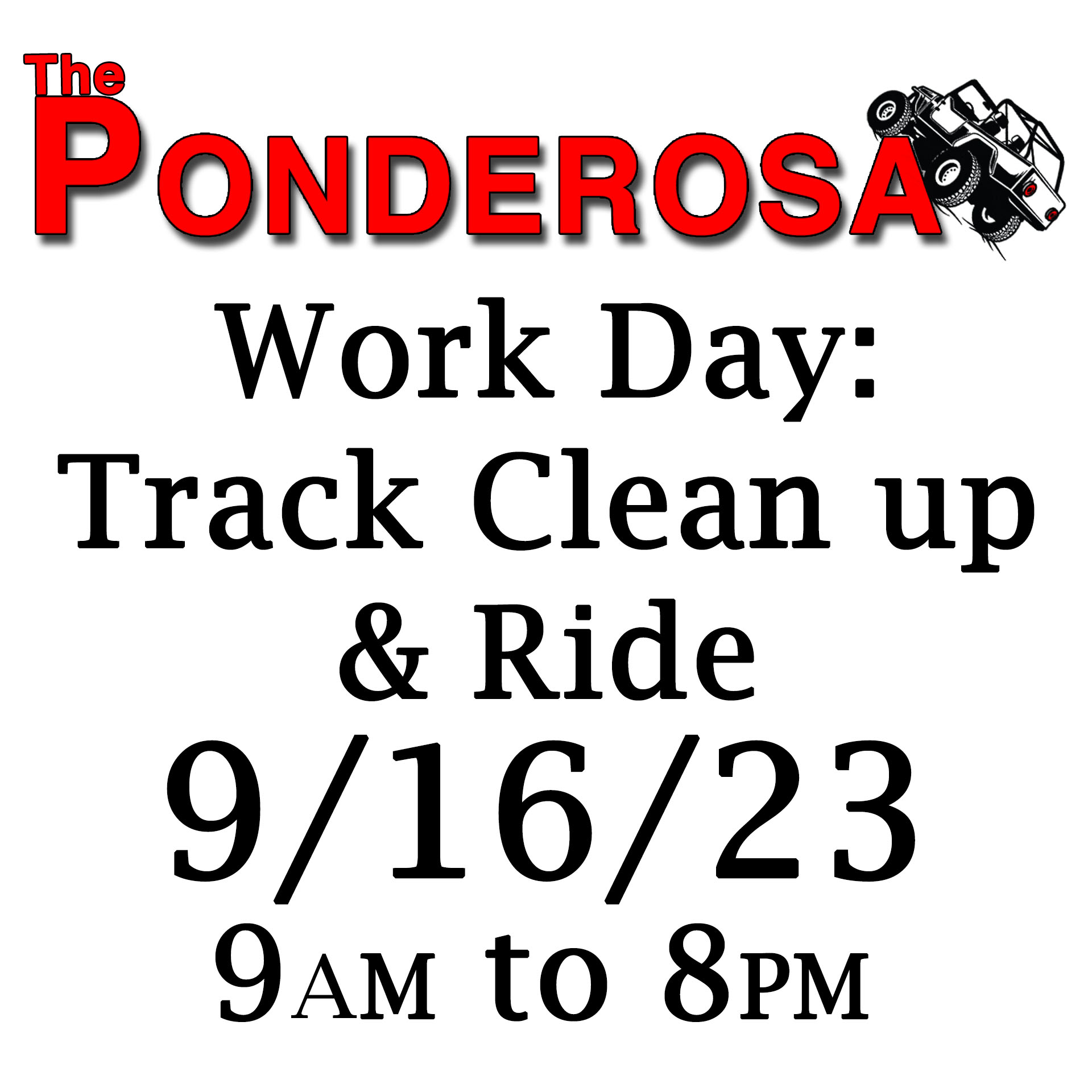 Ponderosa Work Day