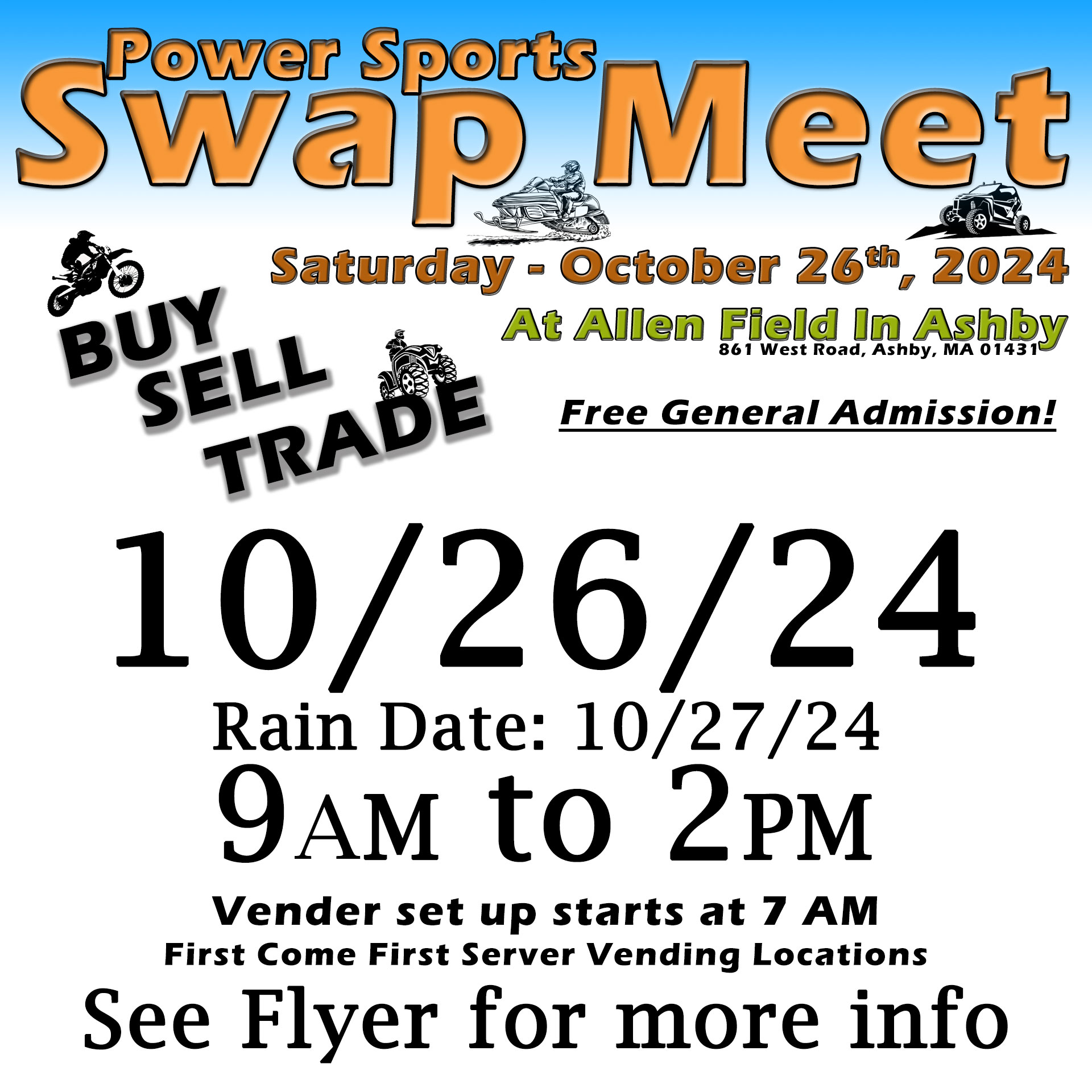 Power Sports Swap Meet 2024